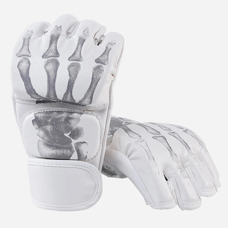 1 par de guantes de medio dedo, guantes de boxeo, guantes de entrenamiento