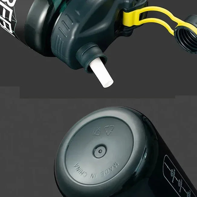 Botella de agua resistente para gimnasio, 2L, 3L, más grande, para deporte, con pajita, escuela, sin BPA, botellas de bebida, hervidor de viaje