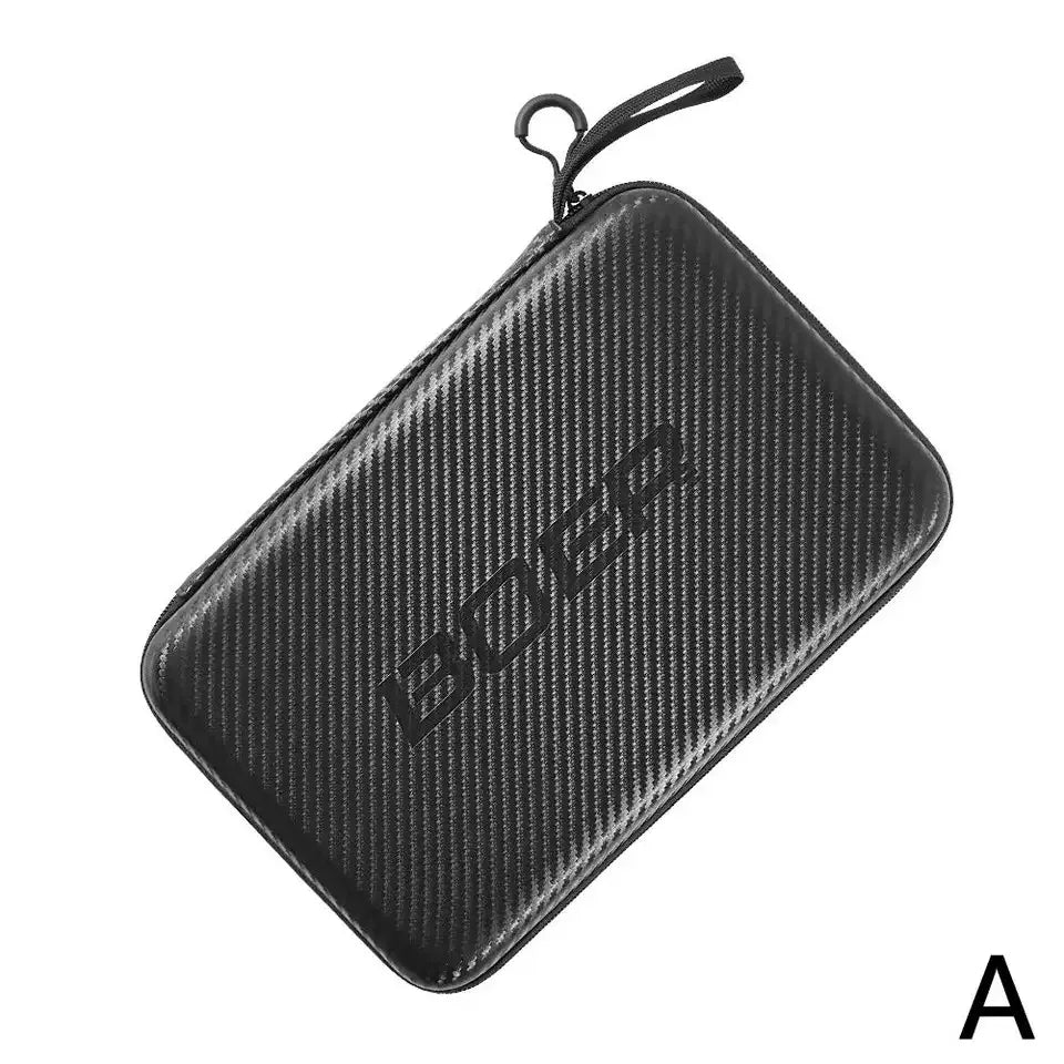 Estuche rígido de EVA para raqueta de tenis de mesa, bolsa impermeable de fibra de carbono para raqueta de ping-pong con compartimentos de almacenamiento múltiples y asa para transportar.