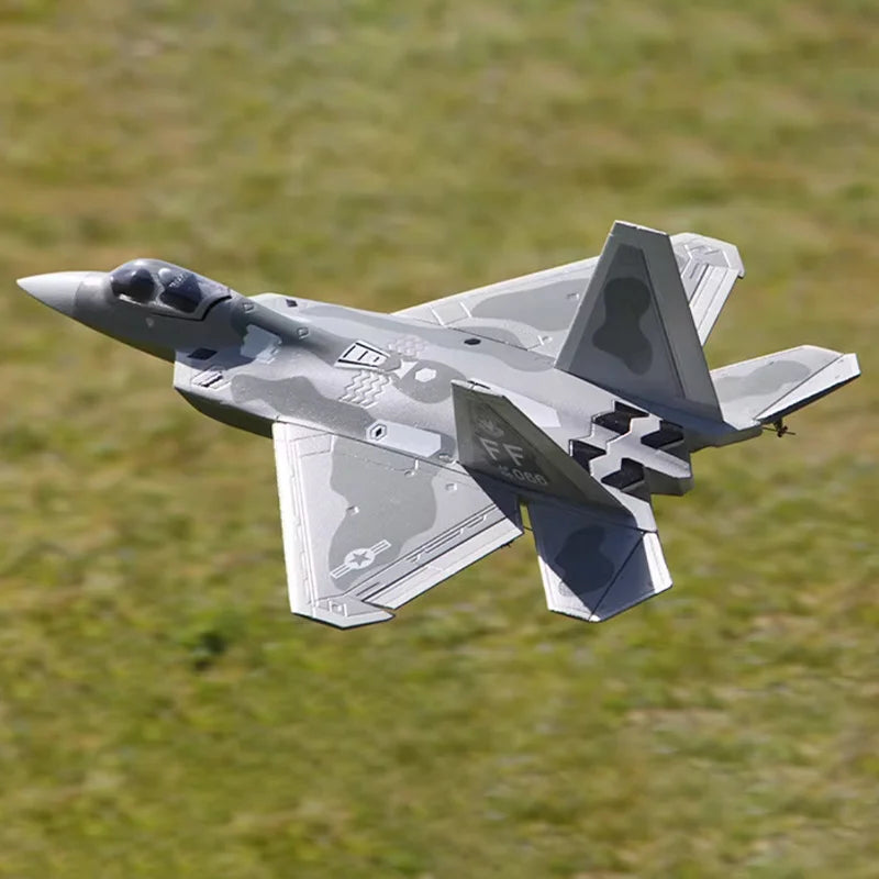 Avión teledirigido F22 V2 Raptor, modelo de combate con conductos de 6 canales y 50mm, aviones acrobáticos 3D rentables, ala fija mejorada