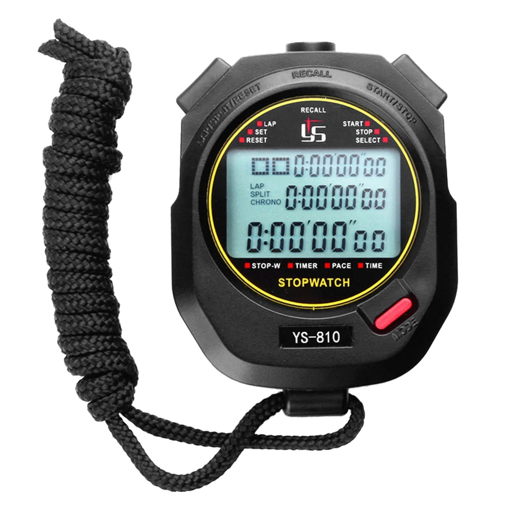 Cronómetro Digital de mano profesional, cronógrafo de entrenamiento para deportes al aire libre, cronógrafo, cronómetro, herramientas de precisión, 0,01 s