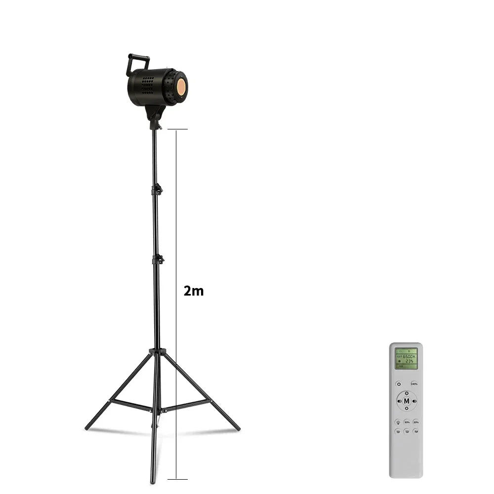 Lámpara LED de estudio para fotografía de 135 W, con sistema Bowens, para iluminación de video, con luz natural equilibrada, flash para retratos, accesorios de estudio, 3000-6000 K, 3 colores.