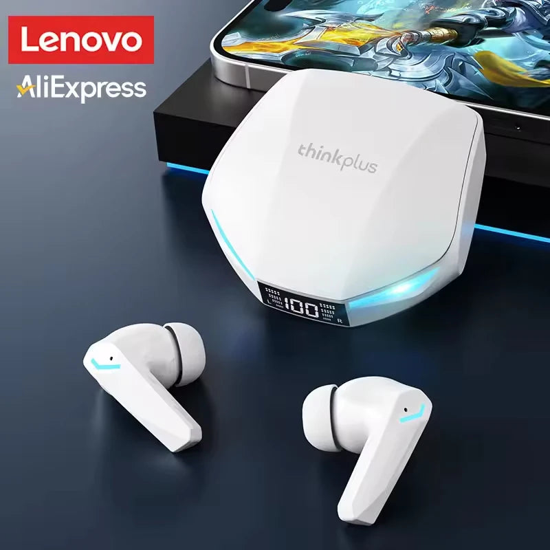Lenovo New  XT53 Bluetooth V5.4 Earphones LED Power Display Gaming Headphones Waterproof Anti-sweat Upgraded Wireless Earbud