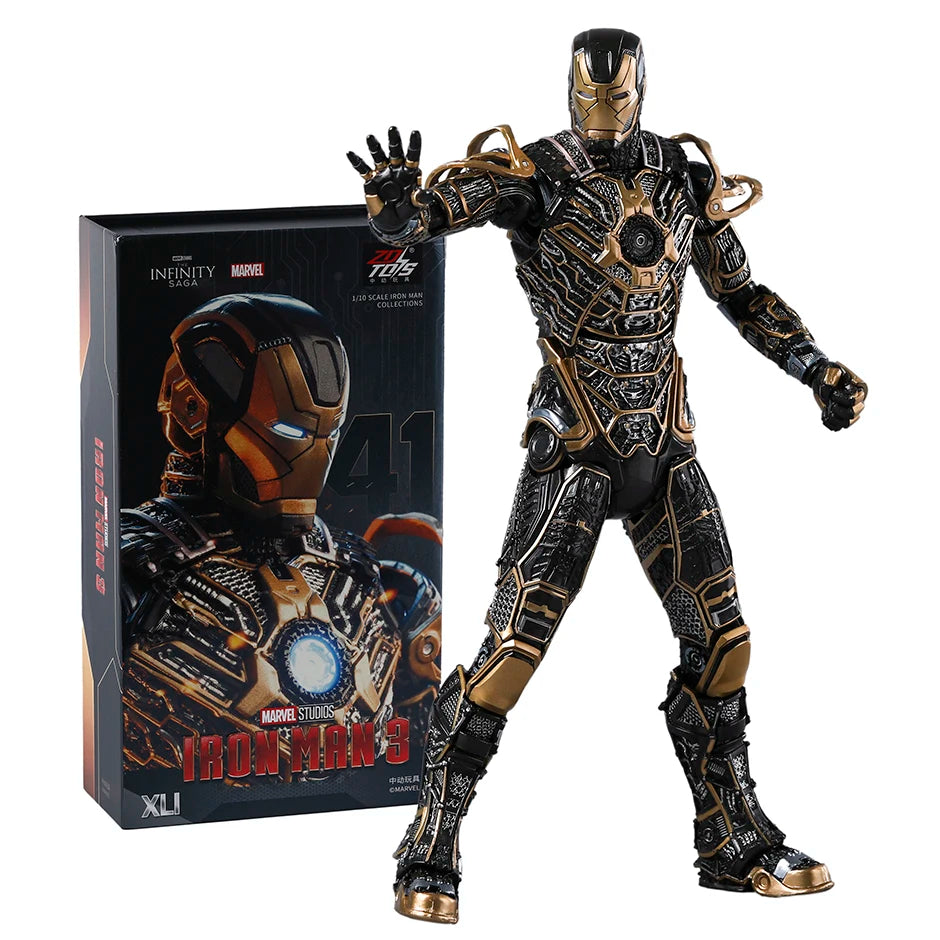 ZD Toys Iron Man 3 MK 22 24 35 41 47 figura de acción de PVC juguete de modelos coleccionables
