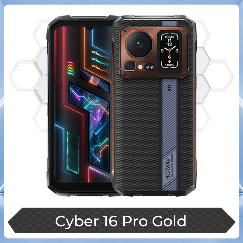 Teléfono resistente HOTWAV Cyber 16 Pro G100, móvil de 108 MP, pantalla FHD+ 2K de 6,6'', smartphone de 8 GB y 512 GB, teléfono Android 15