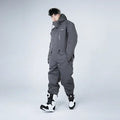 Traje de invierno para montar en motocicleta, mono a prueba de frío, impermeable, a prueba de viento, grueso, cálido, ropa de pesca integrada