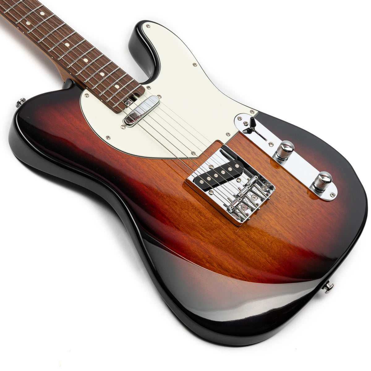 EART Guitarra EYP-TLC Eléctrica 6 Cuerdas Cuerpo Sólido Asado Bookmatch Caoba Traste de Acero Inoxidable Recién llegados