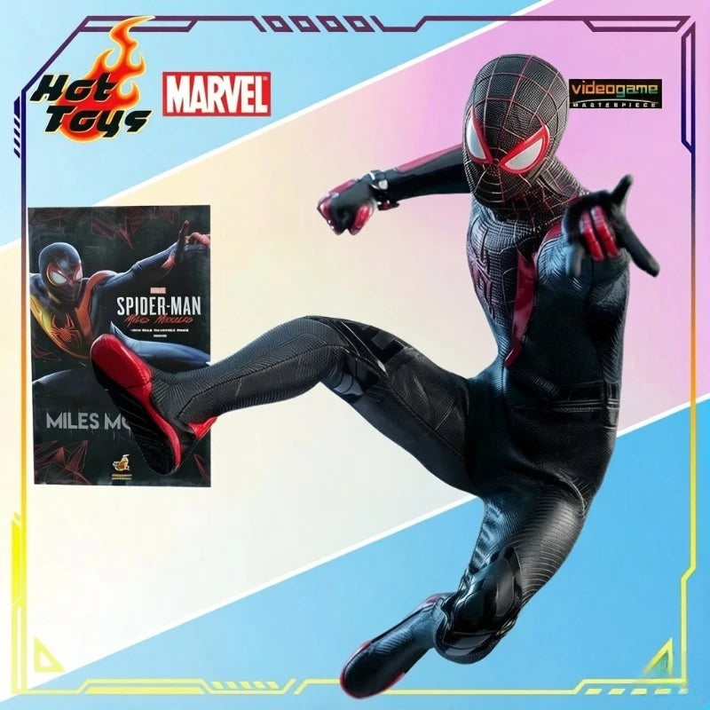 Figura de acción coleccionable a escala 1/6 HOT TOYS original VGM055 de Marvel Spider-Man 2 Miles Morales, modelo de juguete de lujo, regalo para niños