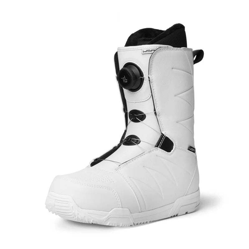 Botas de Snowboard para Adultos, Antideslizantes, Impermeables, con Forro de Terciopelo, Sistema de Cordones de Alambre de Acero, Diseño de Ajuste Rápido, Botas de Snowboard de Calzado Directo