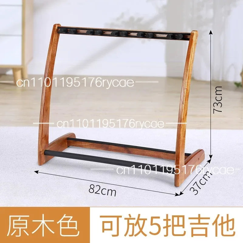 Soporte de Guitarra Multiusos para el Hogar, Soporte de Guitarra de Madera, Soporte Vertical para Múltiples Guitarras, Montado en el Suelo