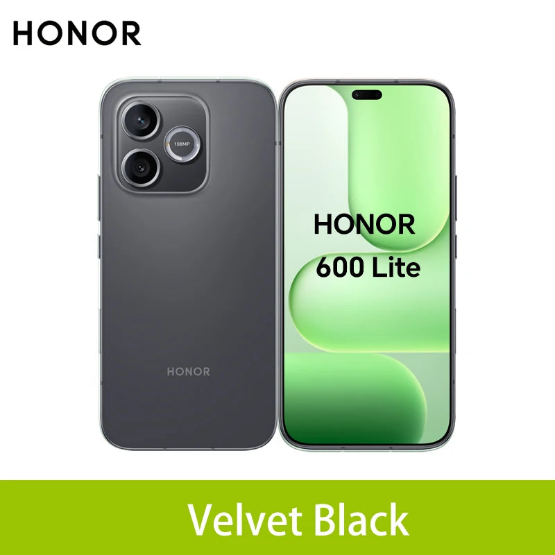 Smartphone HONOR 600 Lite 5G Versión UE MediaTek Dimensity 7100 Elite Pantalla AMOLED de 6,6" a 120Hz 6520mAh SuperCharge de 45W 108MP