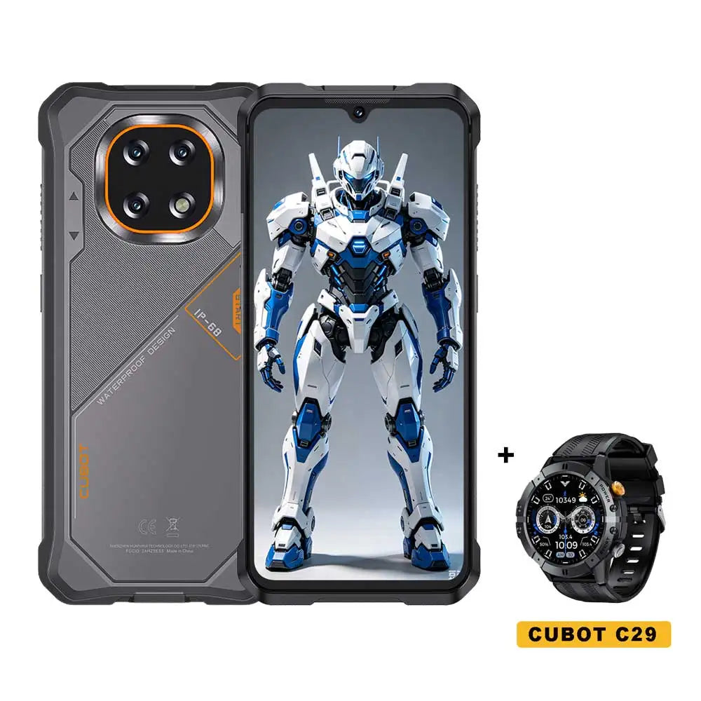 Smartphone Android Cubot King Kong ES 5, pantalla de 6.88" a 120Hz, hasta 24GB de RAM (12+12GB), 256GB de ROM, teléfono resistente, batería de 7000mAh
