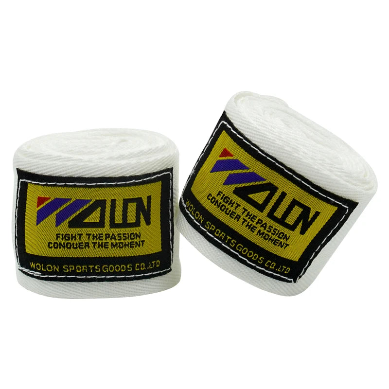 Vendaje de boxeo de algodón, 2 uds., 1,5/2/3/5M, correa deportiva, Sanda Kick Boxing, guantes de mano MMA, cinturón Protector, envolturas deportivas de boxeo, vendaje