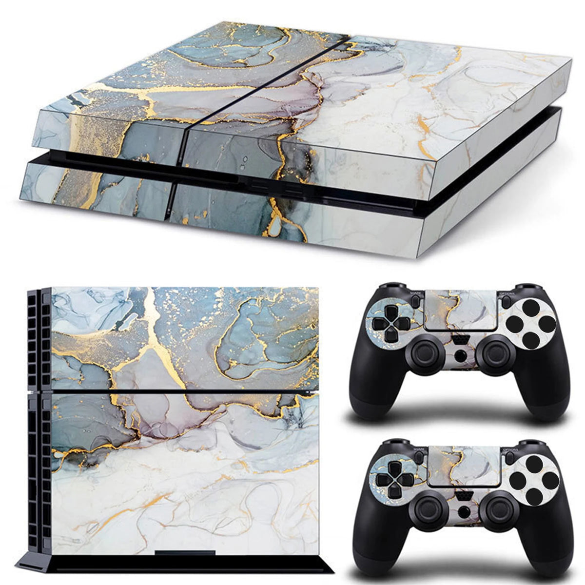 Compatible with PS4 Console Skin Sticker Decal Cover Wrap for Game Accessories Controller