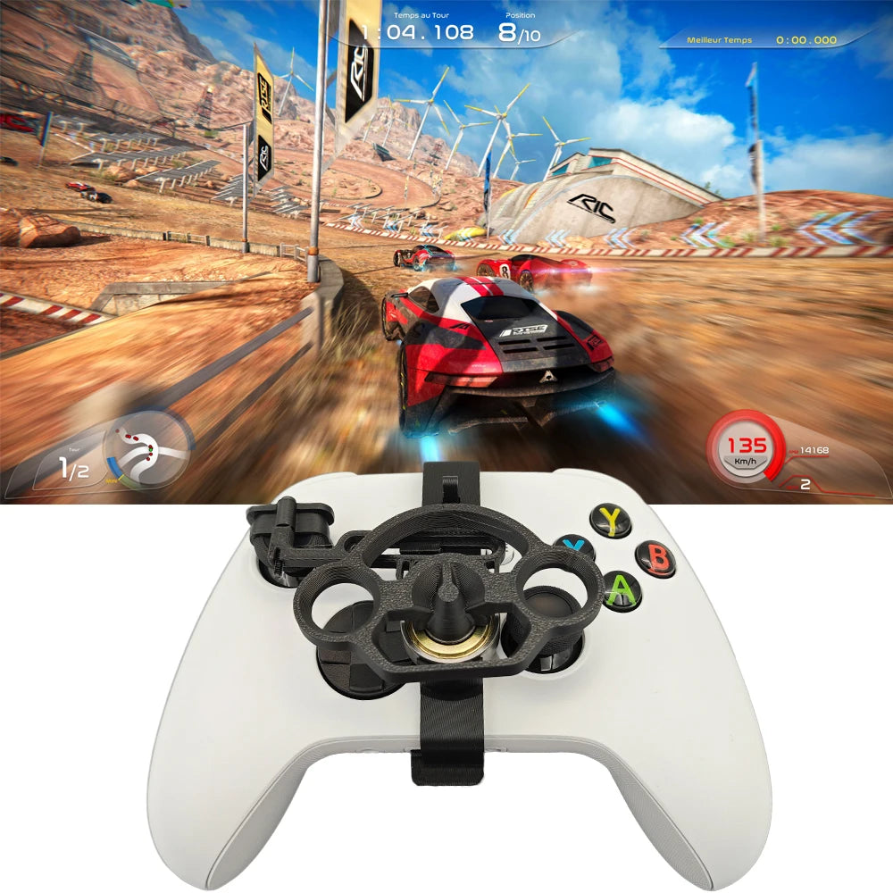 Mini volante de carreras para mando de Xbox Series X/S, impresión 3D, repuesto para juegos de carreras