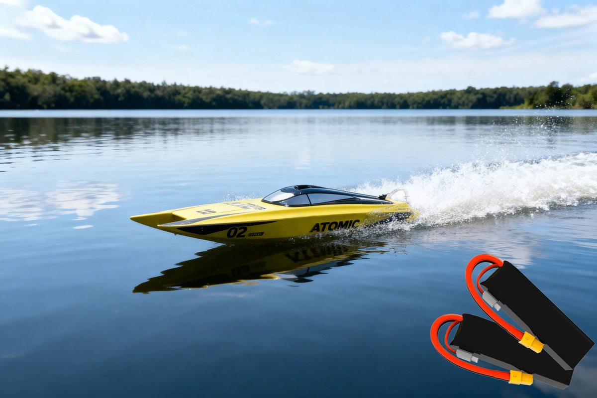 SR65B SR70 SR80 SR90 RTR 35.43" Pulgadas 90CM Lancha Teledirigida de Carreras Atomic Vector, sin Escobillas, Piezas de Aleación, 80 km/h para Adultos