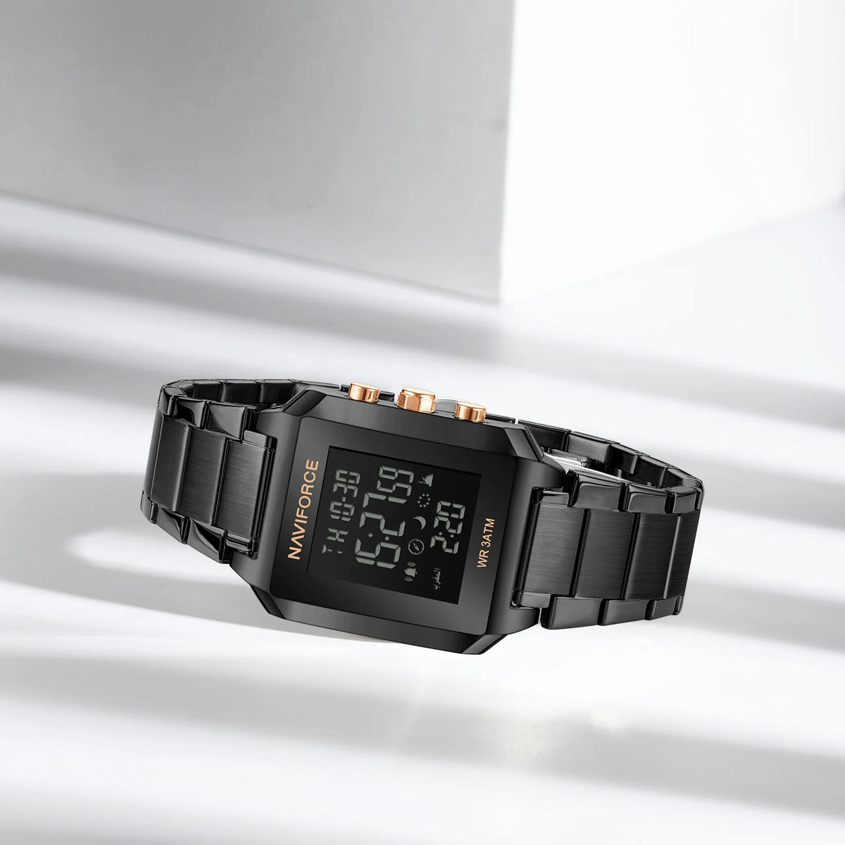Reloj deportivo digital LED de moda NAVIFORCE 9270, reloj electrónico, resistente al agua 3Bar, reloj de pulsera para hombre Relogio Masculino