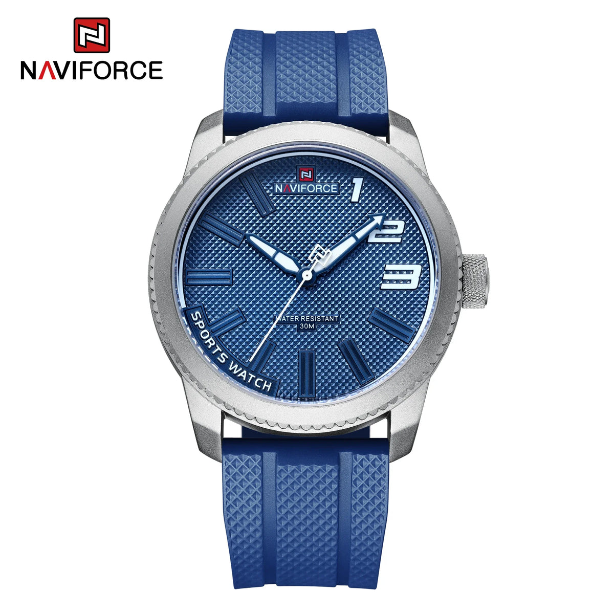 Reloj de pulsera NAVIFORCE moderno para hombre, esfera grande, estilo militar deportivo, resistente al agua, con correa de TPU, reloj casual para hombre
