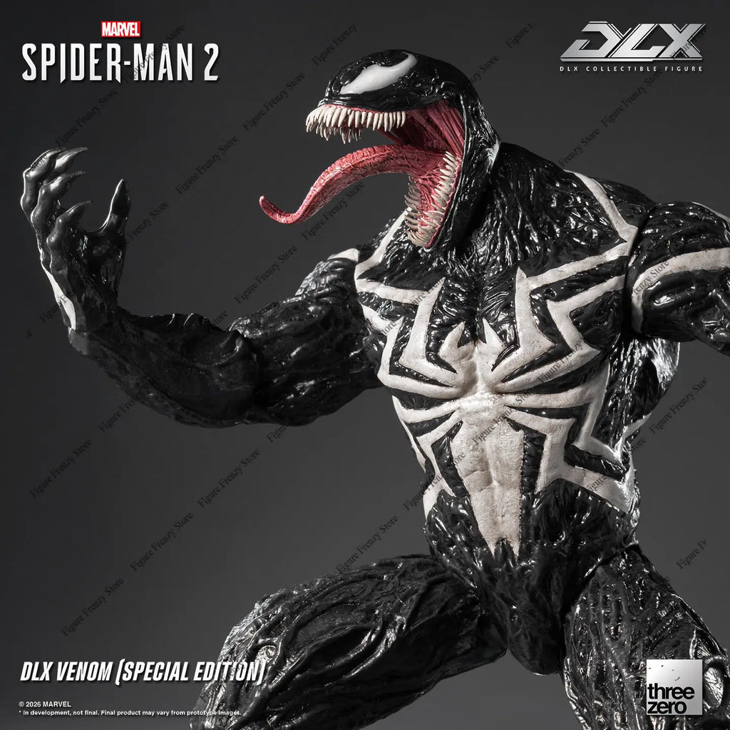 Preventa de la figura de acción de edición especial Venom de Marvel Spider-Man 2, línea DLX de threezero