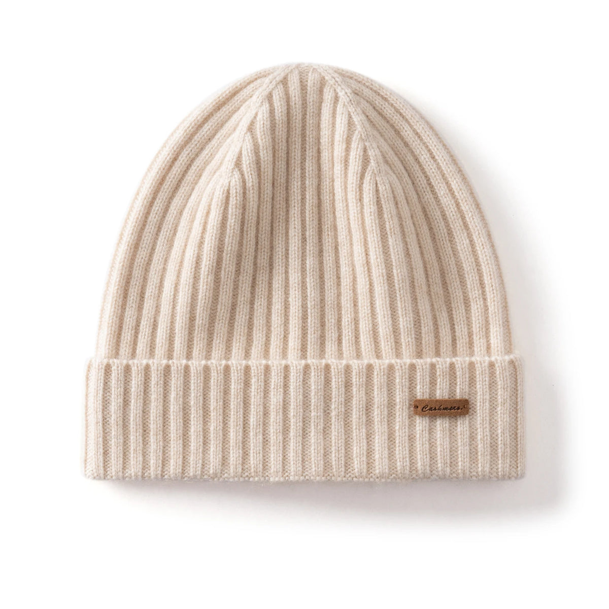 MERRILAMB 100% gorro de Cachemira Natural para mujeres/hombres, gorro suave y cálido para exteriores, gorro acanalado para invierno, gorros de punto informales Unisex sólidos