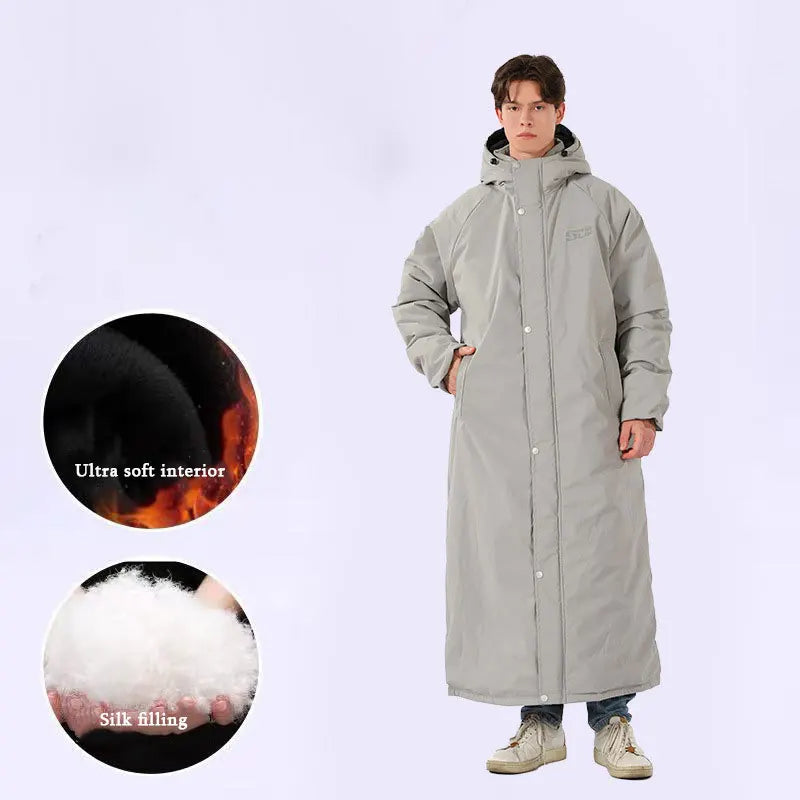 Traje de esquí impermeable a prueba de viento para invierno, mono de lana gruesa para hombres y mujeres, traje de motociclismo resistente al frío