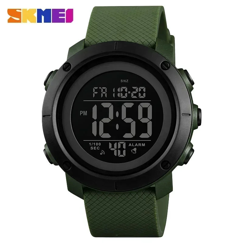 SKMEI 1426 Reloj digital de moda con alarma para hombre, reloj deportivo masculino, reloj de lujo resistente al agua 5Bar