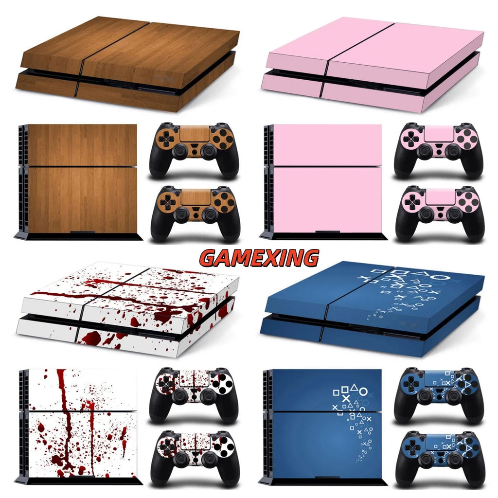 Adhesivo de vinilo protector para consola y mando PS4, accesorios de juego
