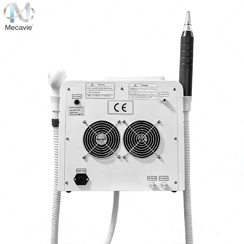 Máquina Láser de Picosegundos 2 en 1 de 808nm, Depilación Láser Diodo Indolora con Enfriamiento, Eliminación de Tatuajes con Láser de Picosegundos de 4 Longitudes de Onda