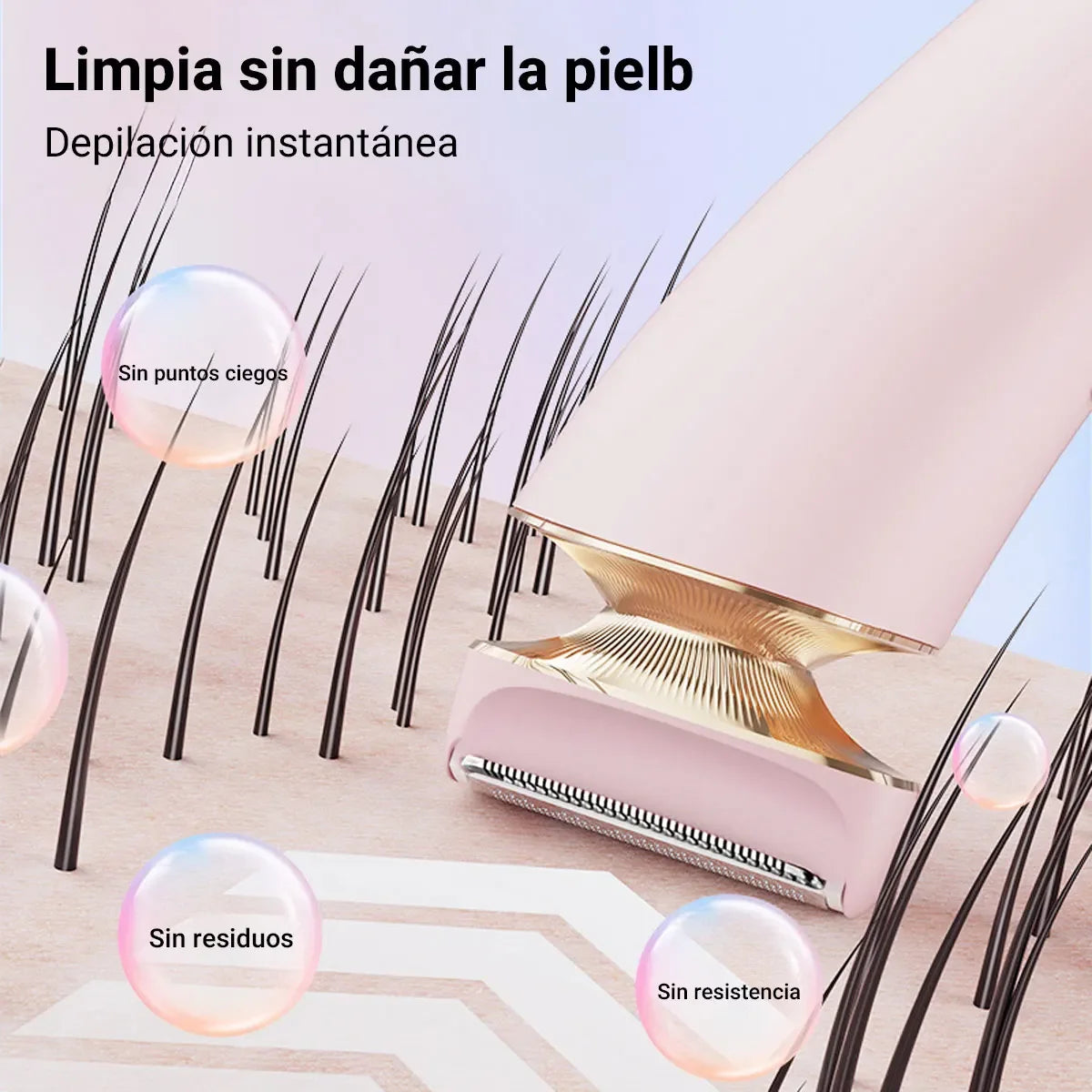 Afeitadora eléctrica para el cuidado de la salud WOOX, diseñada para mujeres, para mantener el cuerpo y la barba impecables, con función de limpieza, lavable, clasificación IPX6, batería de litio de 5 W y 600 mAh, y dobl