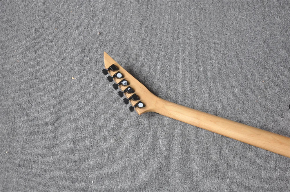 Guitarra Eléctrica de 6 Cuerdas con Cuerpo Rojo, Mástil de Arce y Herrajes Negros, Servicio de Personalización