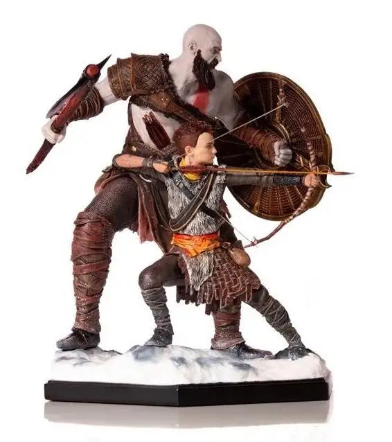 Oferta especial: Figura de acción coleccionable de PVC de Kratos y su hijo Atreus de 20 cm de IRON Game God of War 4, de Mol Toys, para regalo, disponible ahora
