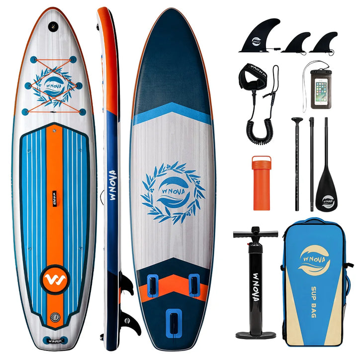 Tabla de Paddle Inflable Ultraligera Serie WNOVA 2026, Tamaño 335-350cm, Material PVC, para Deportes Acuáticos, Yoga, Pesca, Viajes, Surf, Antideslizante