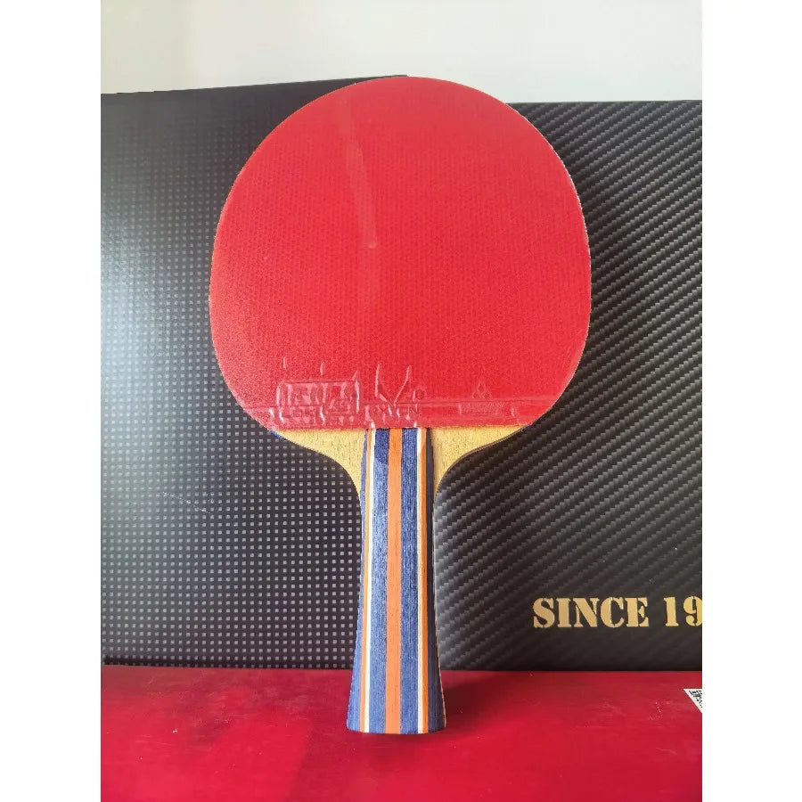 LOKI Kylin K1 Juego Completo de Raqueta de Tenis de Mesa, Madera de 5 Capas con 2 de Fibra de Carbono, Equipo Profesional de Entrenamiento de Ping Pong