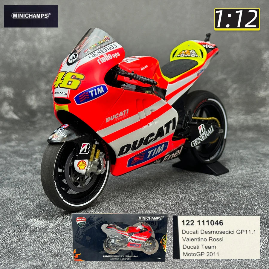 Minichamps 1/12  New FOR YZR-M1  RC213V  GP11 Metal motorcycle model static display collection holiday gifts