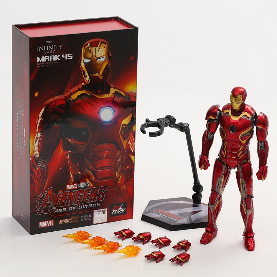 ZD Toys Iron Man 3 MK 22 24 35 41 47 figura de acción de PVC juguete de modelos coleccionables