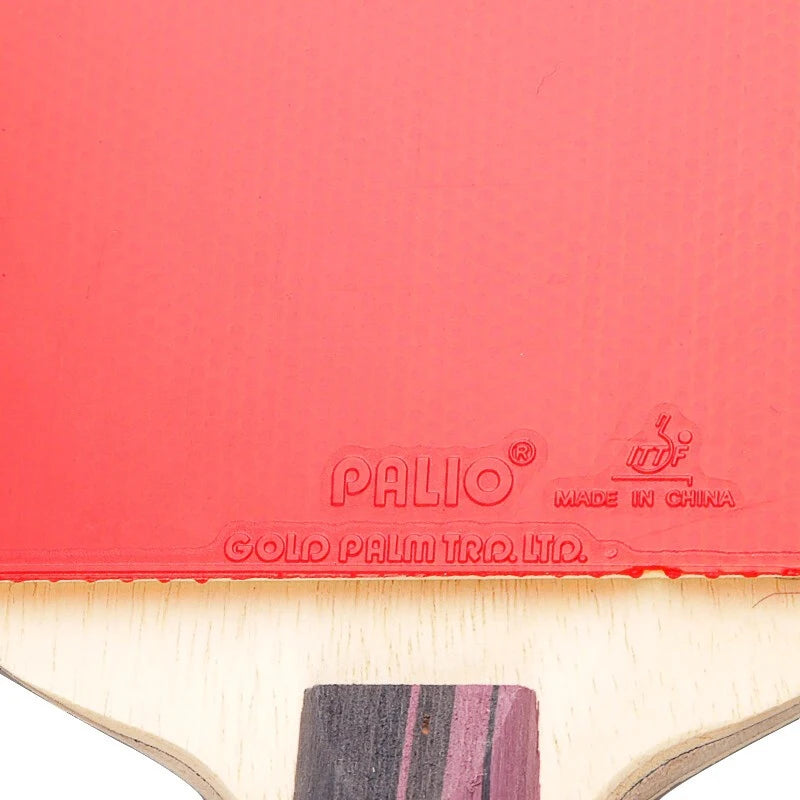 Raqueta de tenis de mesa de carbono Original PALIO de 3 estrellas con lazo de goma CJ8000 palo de Ping Pong de ataque giratorio ofensivo con bolsa