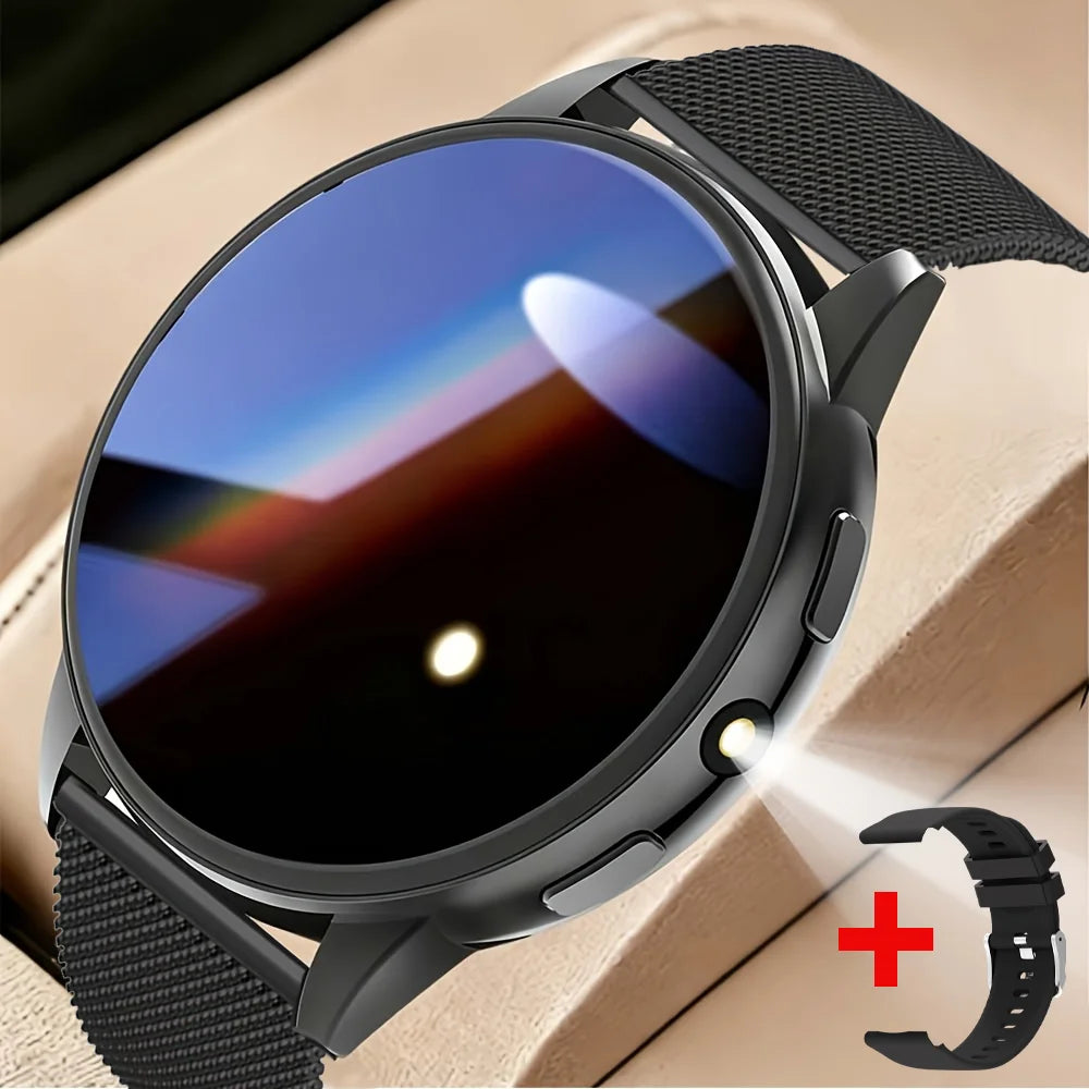 Nuevo modelo 2026, moderno reloj inteligente redondo, pantalla HD totalmente táctil, llamadas inalámbricas, múltiples modos deportivos, control de música