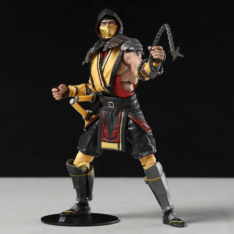 Figura de acción de Sub-Zero y Scorpion de 7 pulgadas, modelo de PVC, estatua de decoración, juguete de regalo