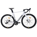 Full Carbon Fiber Road Bike 105 Groupset 24 Speed Oil Disc 8.8kg Student Road Bike Wind Breaking Racing Dual Disc Brake Bicycle