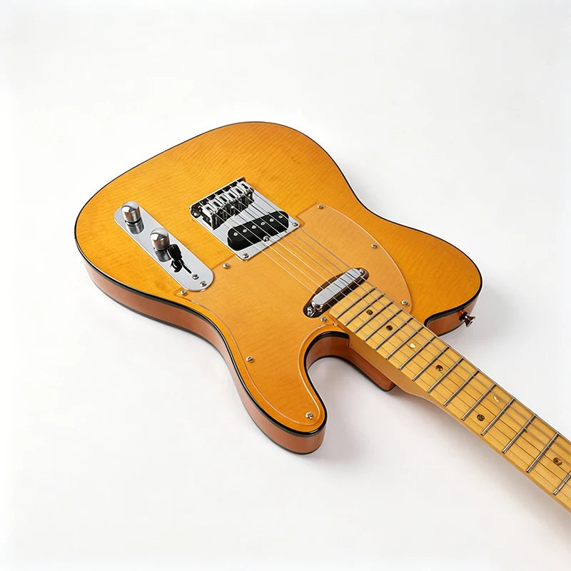 Guitarra Eléctrica Surpass Music ST Lista para el Escenario con Efectos Integrados y Extremos de Trastes Redondeados