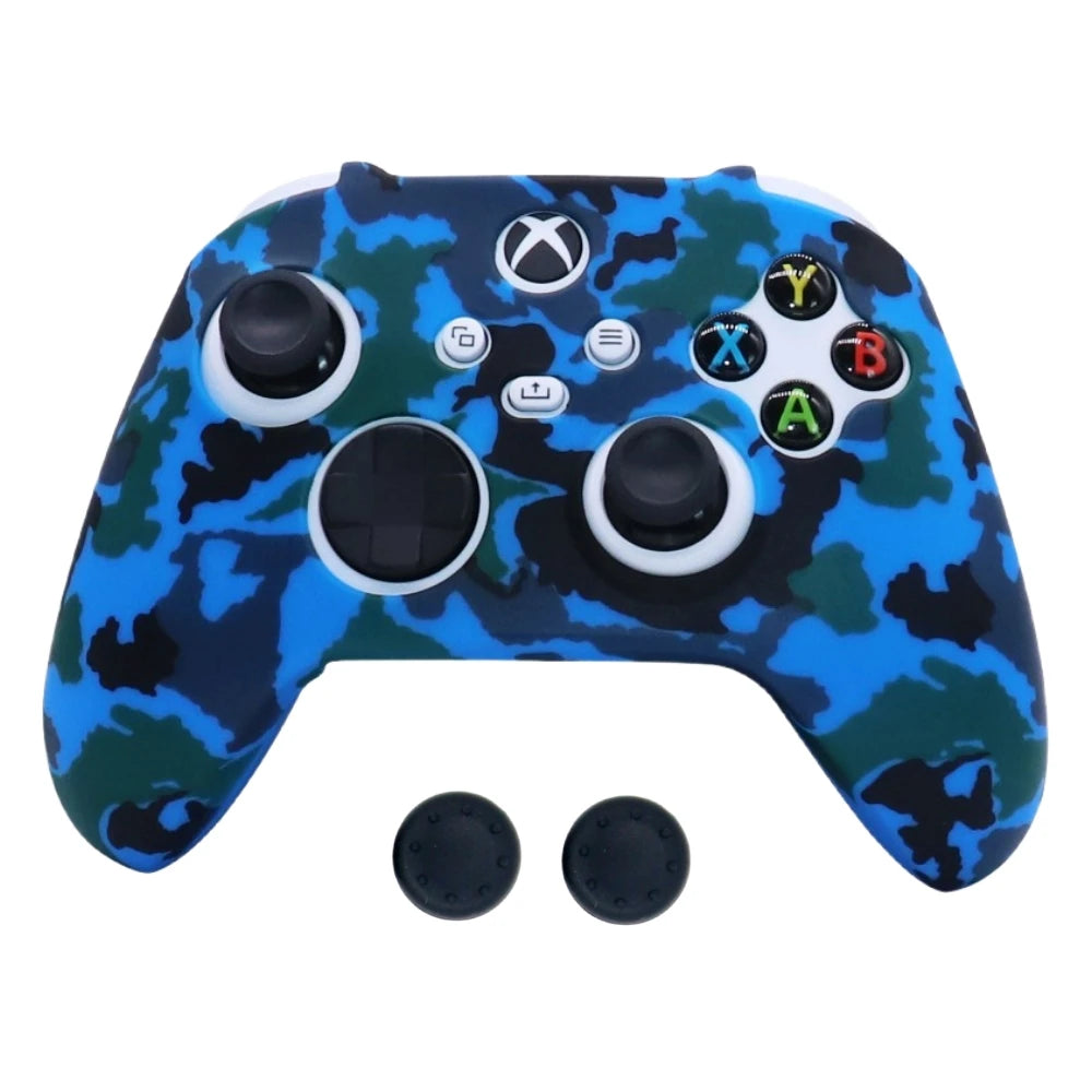 Funda Protectora de Silicona Suave Antideslizante y Antigolpes con Impresión por Transferencia de Agua para Controles de Xbox Series X/S