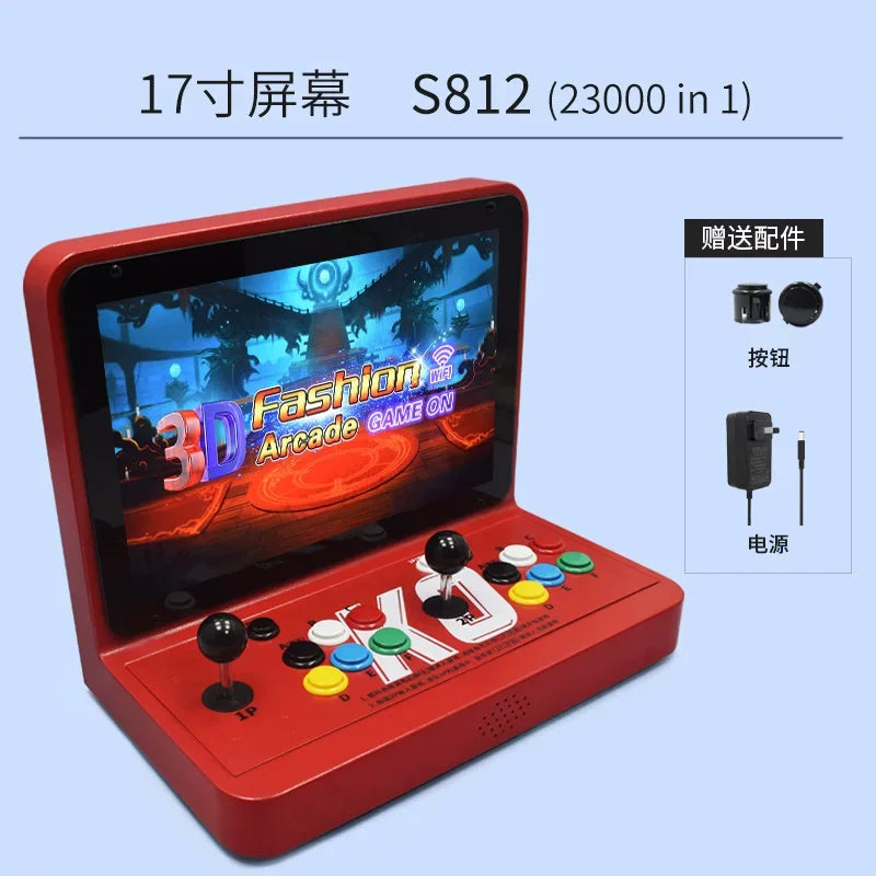 Máquina Arcade Retro Todo en Uno para el Hogar, Consola de Juegos de Lucha con Doble Joystick