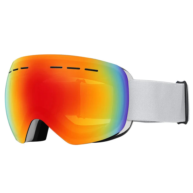 Gafas de esquí para hombre y mujer, con doble capa, tratamiento antiniebla, protección UV400, lentes grandes, ideales para snowboard, actividades de esquí en invierno y protección contra la nieve. Gafas profesionales para