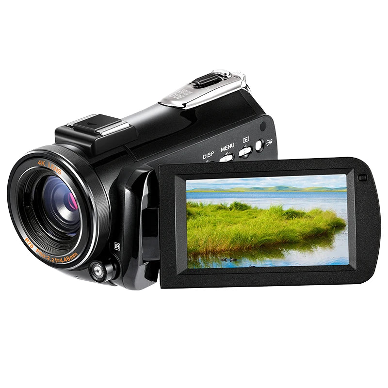 ORDRO-cámara de vídeo Digital AC3 4K, videocámara con visión nocturna infrarroja, función de Webcam para vídeos de Vlog de YouTube, grabadora de uso doméstico