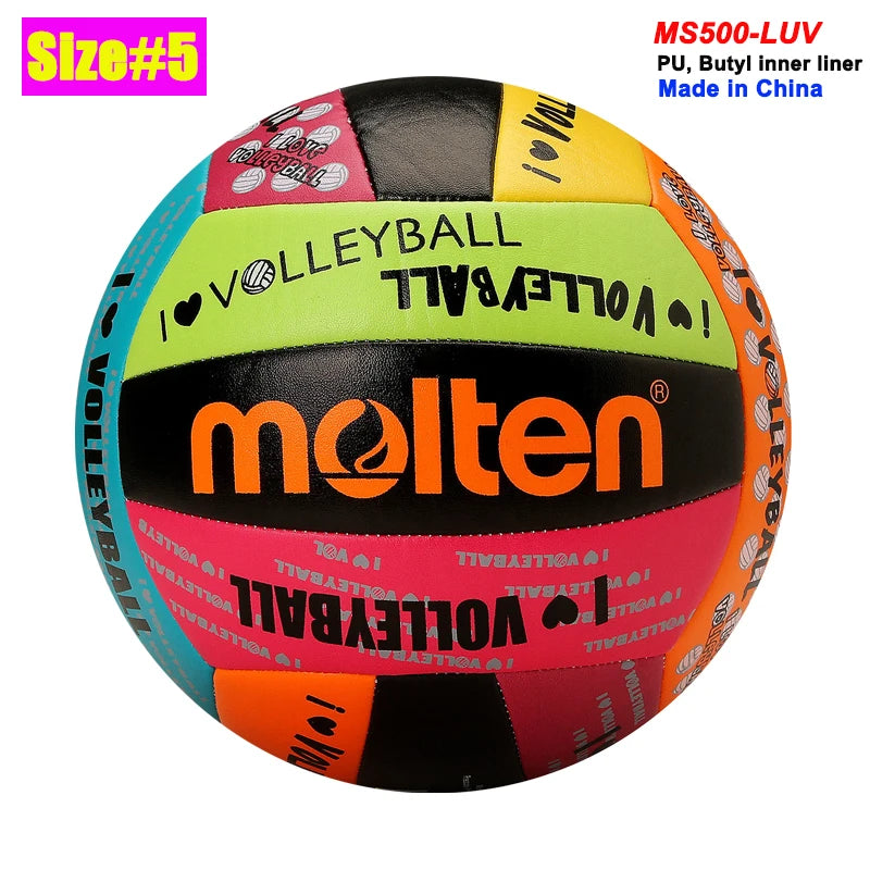 Balón de Voleibol Molten Original, Tamaño Estándar 5, Tamaño 4, PU de Alta Calidad  Balones de Voleibol para Entrenamiento en Interiores y Exteriores