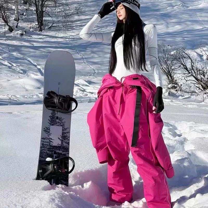 Mono de esquí y snowboard impermeable y cortavientos para hombre y mujer, ropa deportiva transpirable y térmica para actividades al aire libre, mono de esquí.