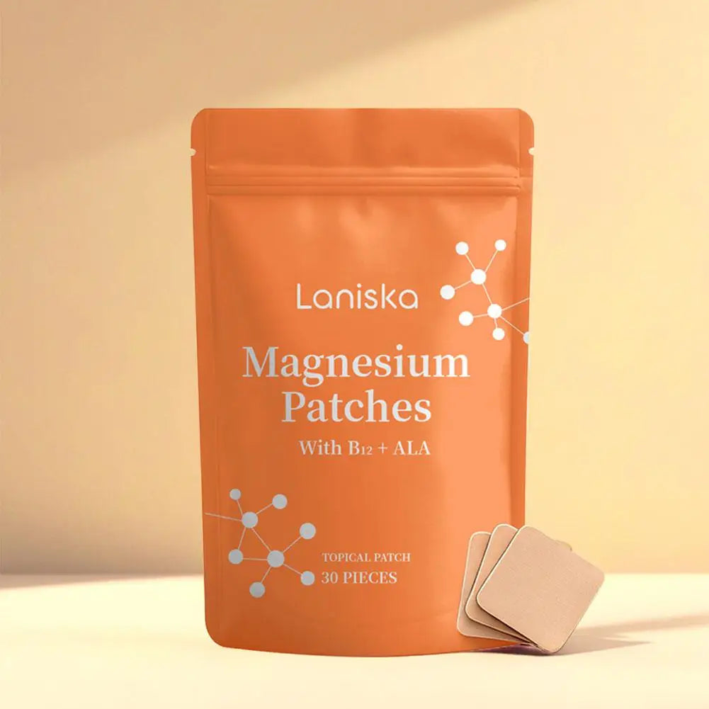 30 Parches de Magnesio y Multivitaminas para Estimular el Metabolismo y el Apetito, con Vitamina B12 y Complejo de Vitamina E Transdérmicos para el Control de Peso