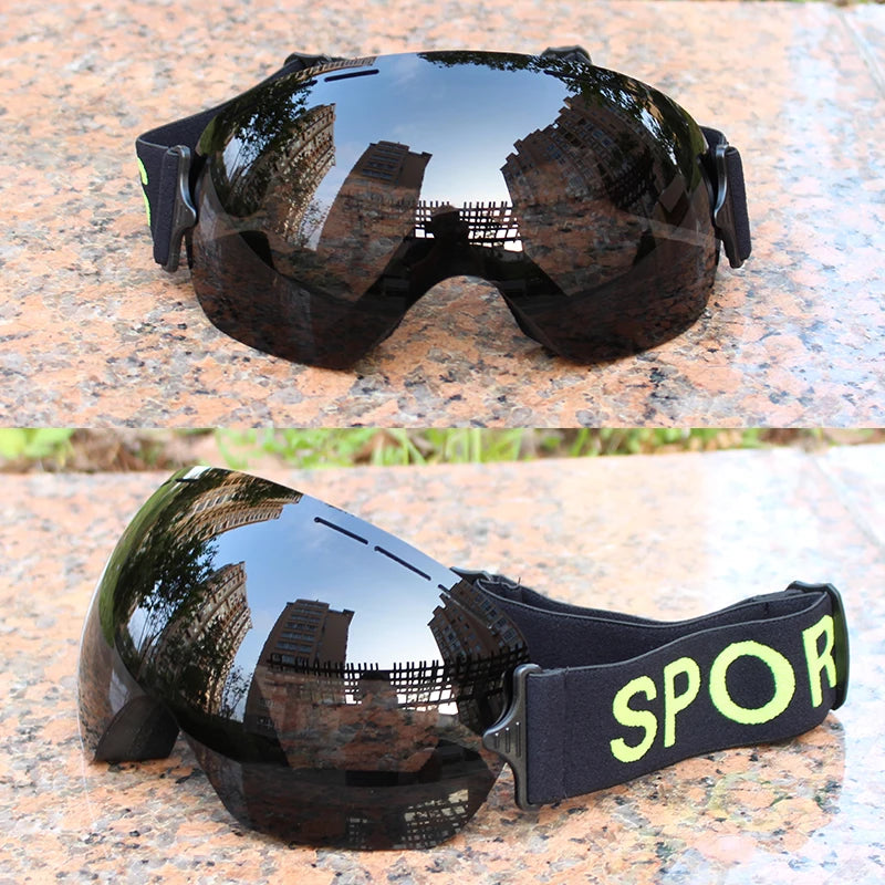 Gafas de esquí profesionales LIGERAS para hombre, UV400, gafas de esquí y snowboard antivaho para adultos, gafas de invierno ultraligeras para mujer.