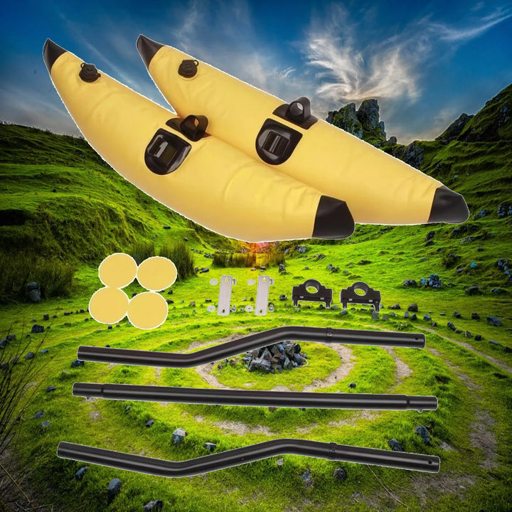 Kit de estabilizador flotante para kayak, con flotadores para canoa, fabricado en PVC, para controlar el equilibrio.