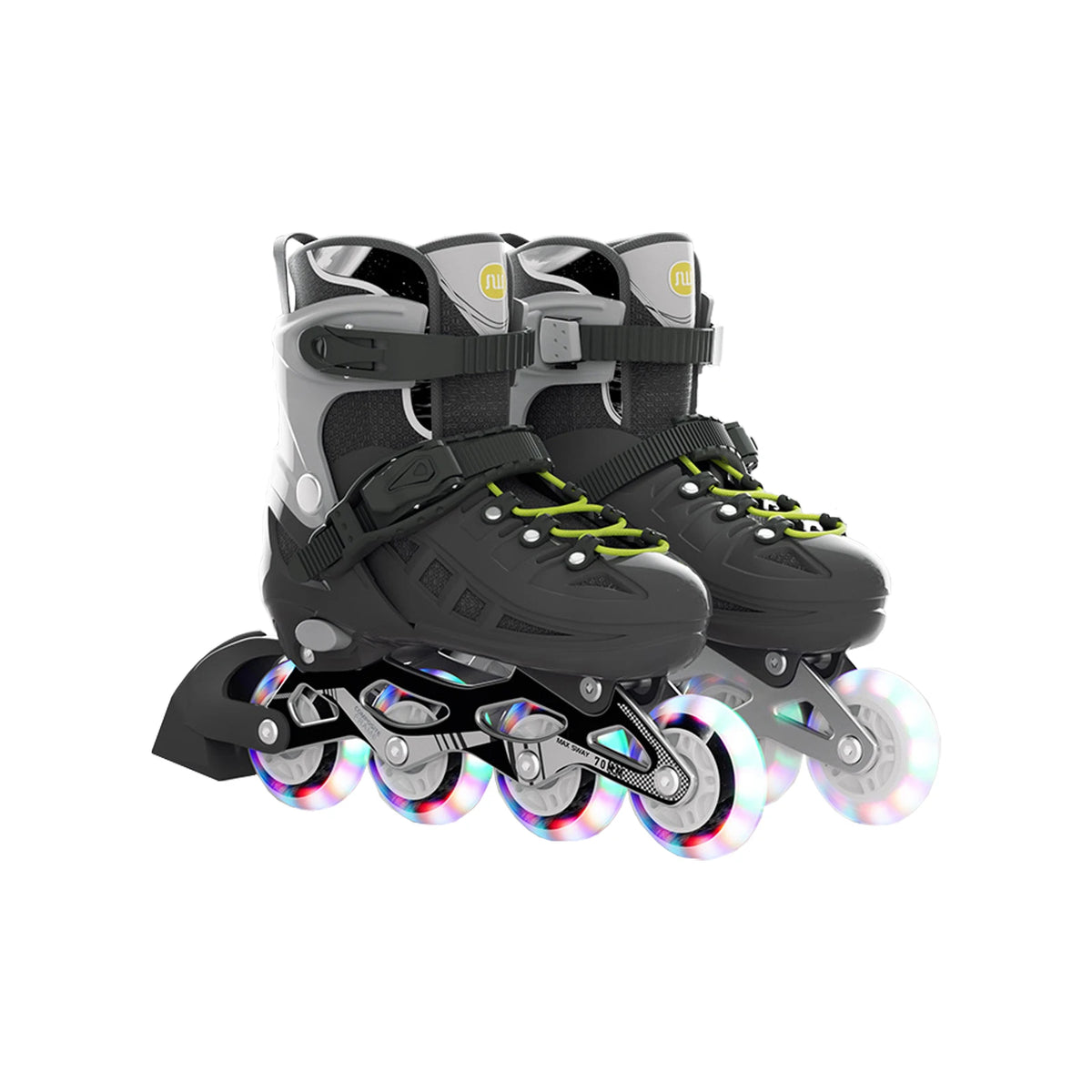 Zapatos de patín en línea para niños, talla ajustable 26-41, patines de ruedas intermitentes de 4 ruedas para principiantes, niños y niñas, zapatillas de patinaje al aire libre